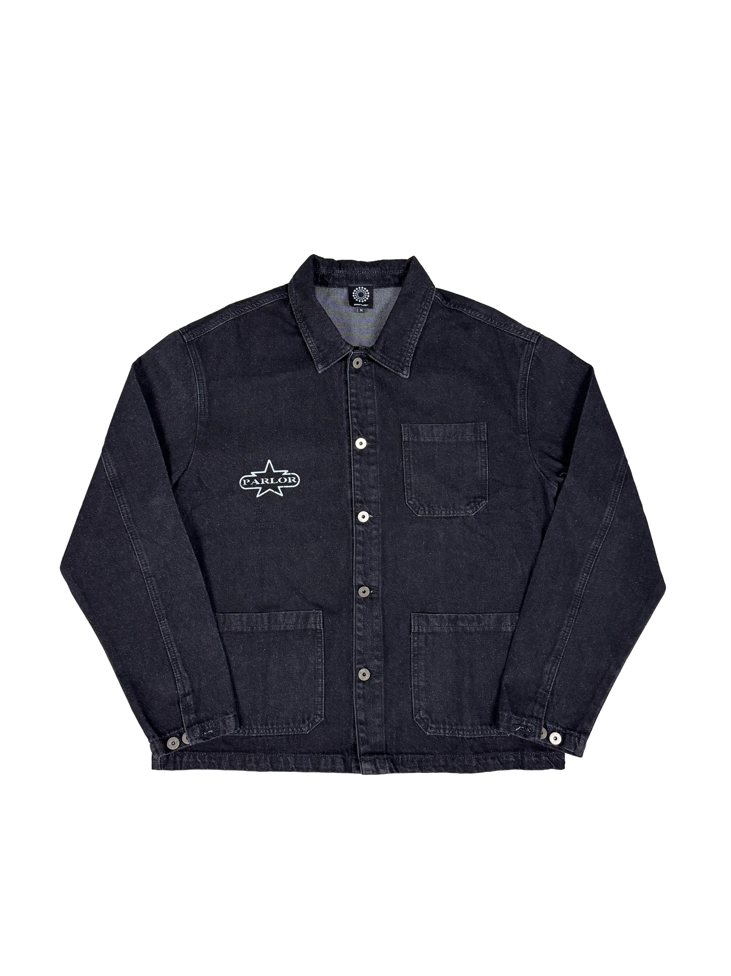 MOTEL CHORE COAT, Black denim
