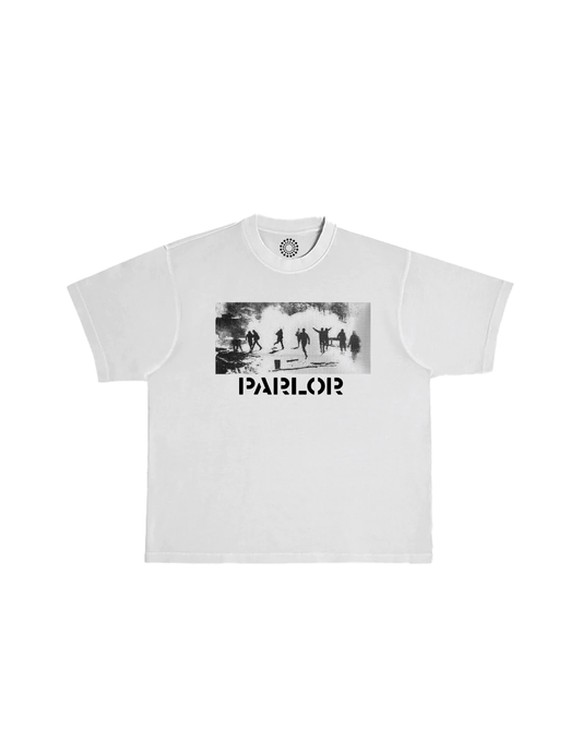 PARLOR EXPRESS "RIOT" T-SHIRT (BONE WHITE)