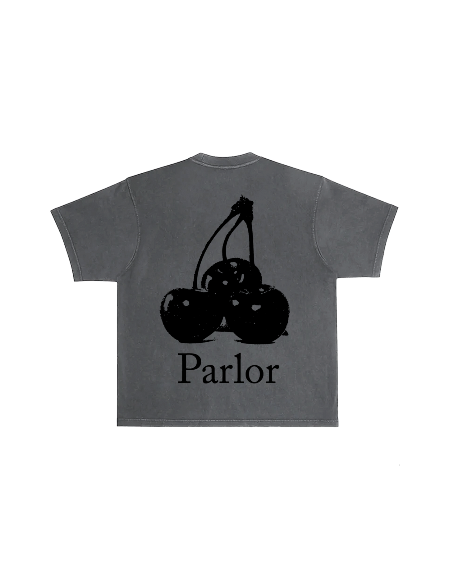 PARLOR EXPRESS "CHERRY LOVE" T-SHIRT (DARK GREY)